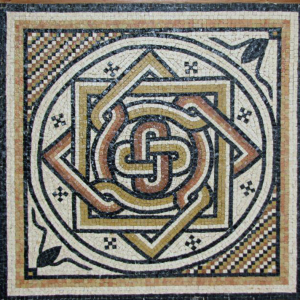 Copy of the mosaic floor from the Shepherd field