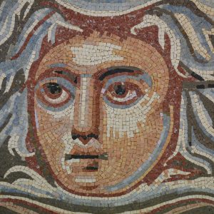 roman face mosaic